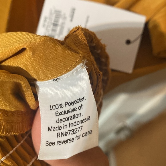 Mustard drop waist top - Picture 10 of 10